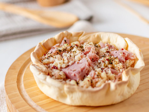TARTIN JAMÓN Y QUESO de Sabrosoysingluten Restaurantes y cafeterias