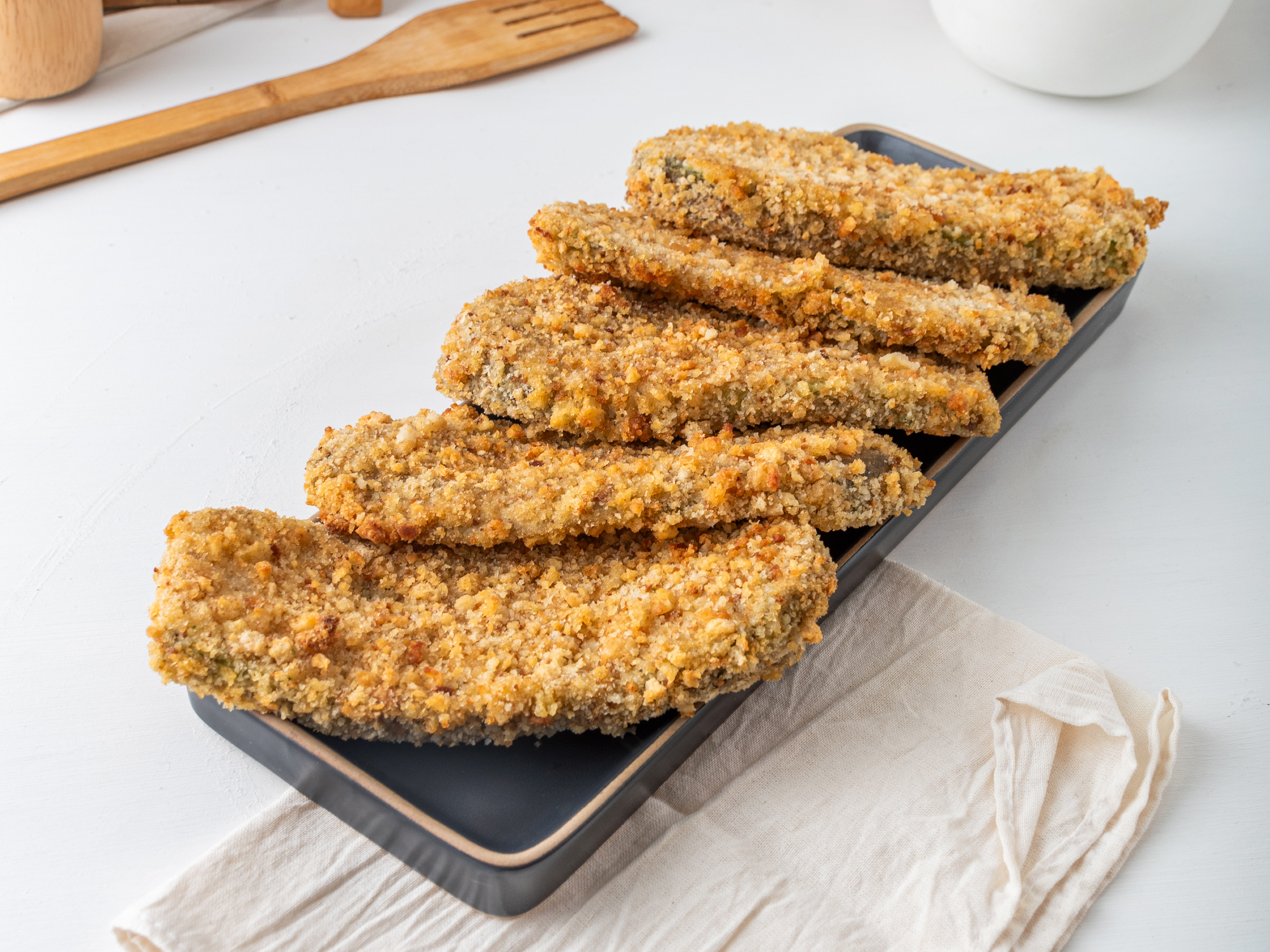 MILANESA BERENJENA CON PAPAS