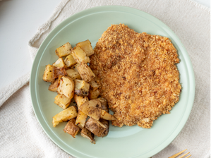MILANESA DE CARNE CON PAPAS de Sabrosoysingluten Dieteticas y comercios
