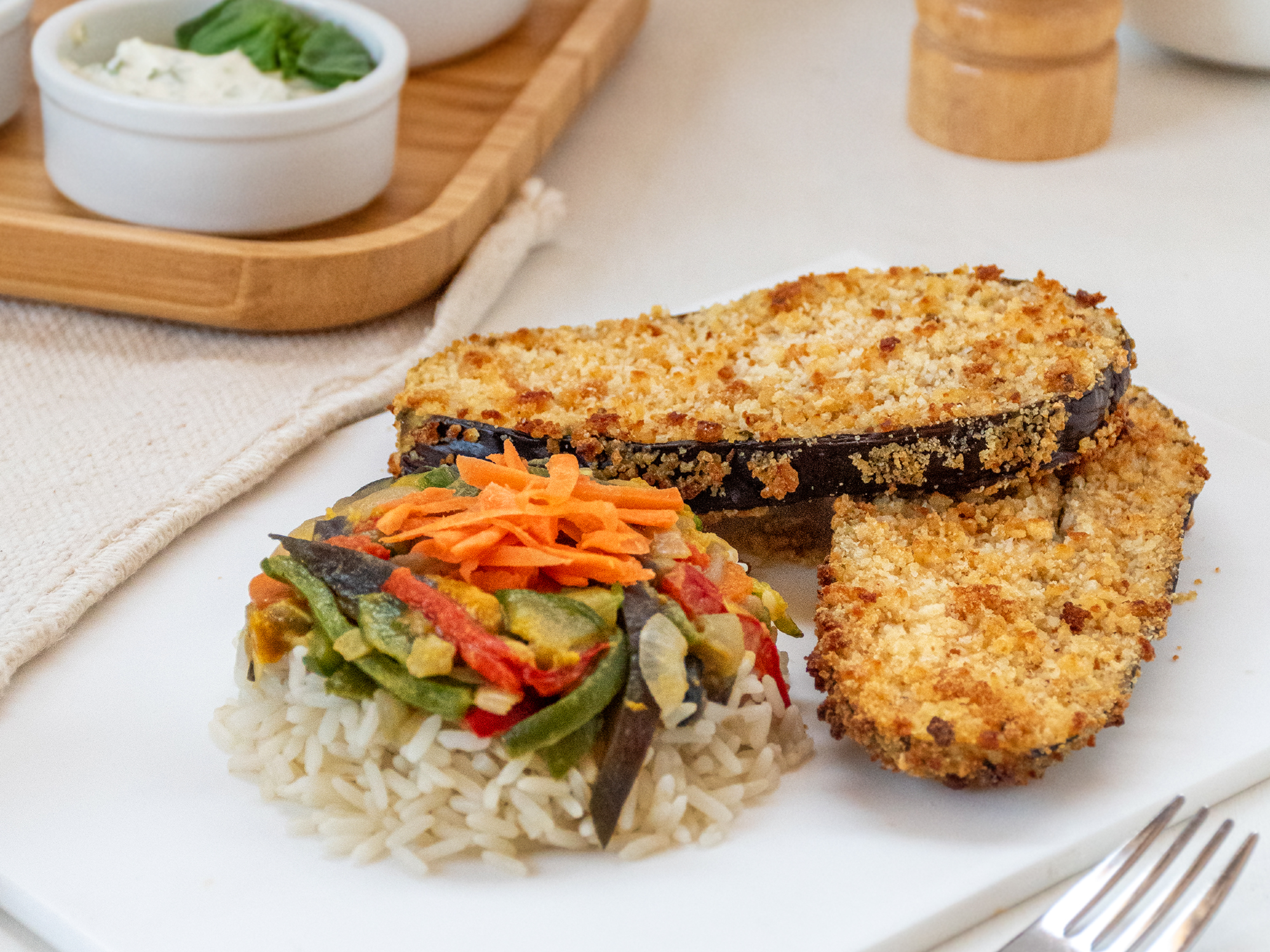 MILANESA BERENJENA VEGANA