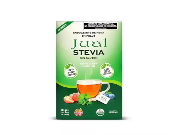STEVIA JUAL EN SOBRES x 100 u