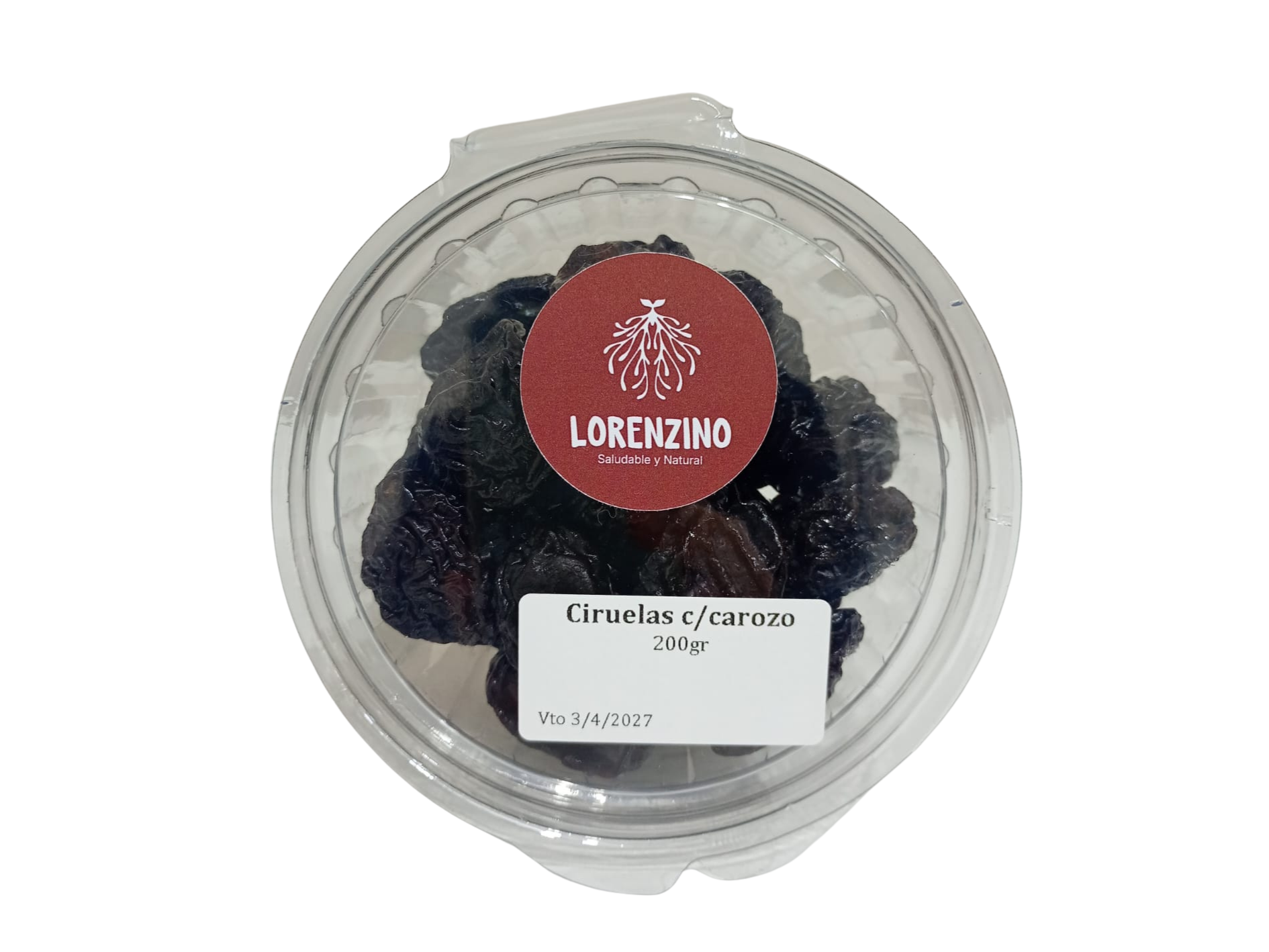 CIRUELAS DESHIDRATADAS C/CAROZO  200 gr