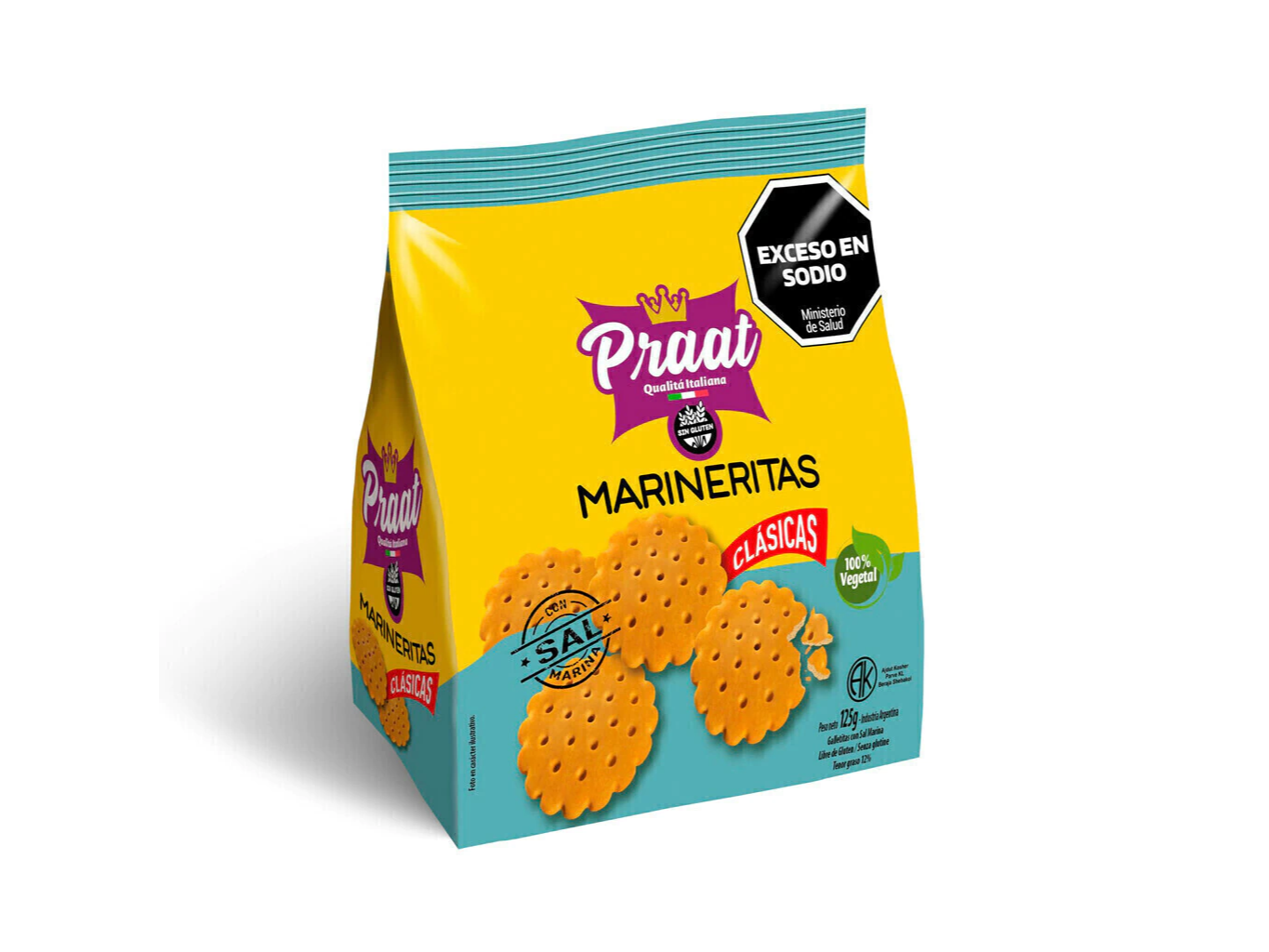 MARINERITAS CLASICAS S/GLUTEN PRAAT 125 gr