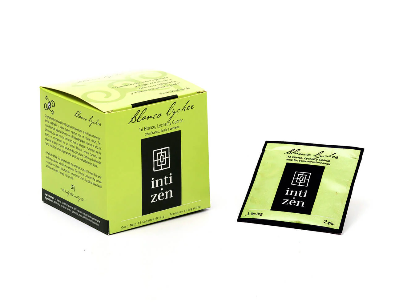 TE BLANCO LYCHEE  INTI ZEN  15 SAQ