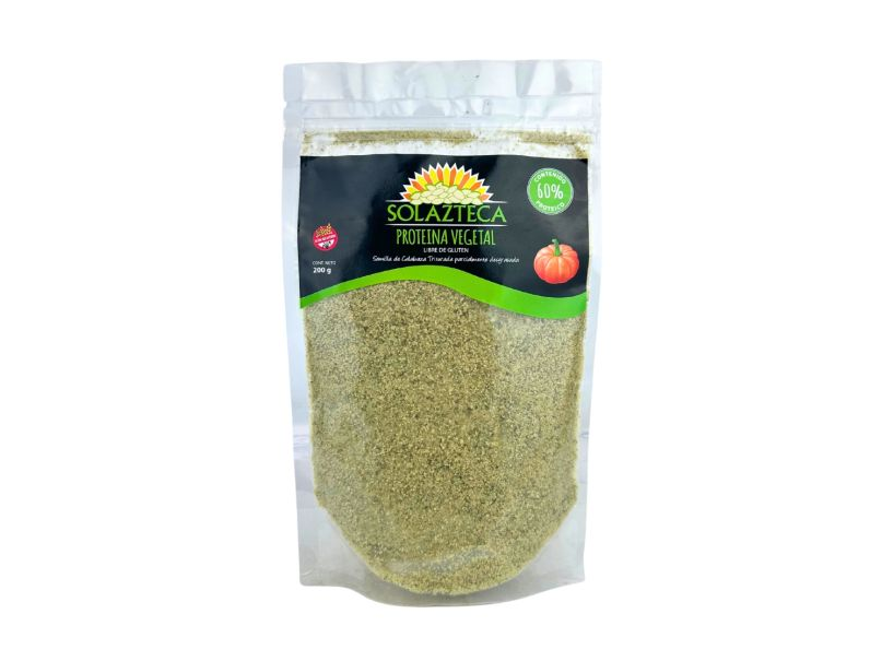 PROTEINA VEGETAL DE SEMILLA DE CALABAZA TRITURADA S/GLUTEN SOLAZTECA 200 gr