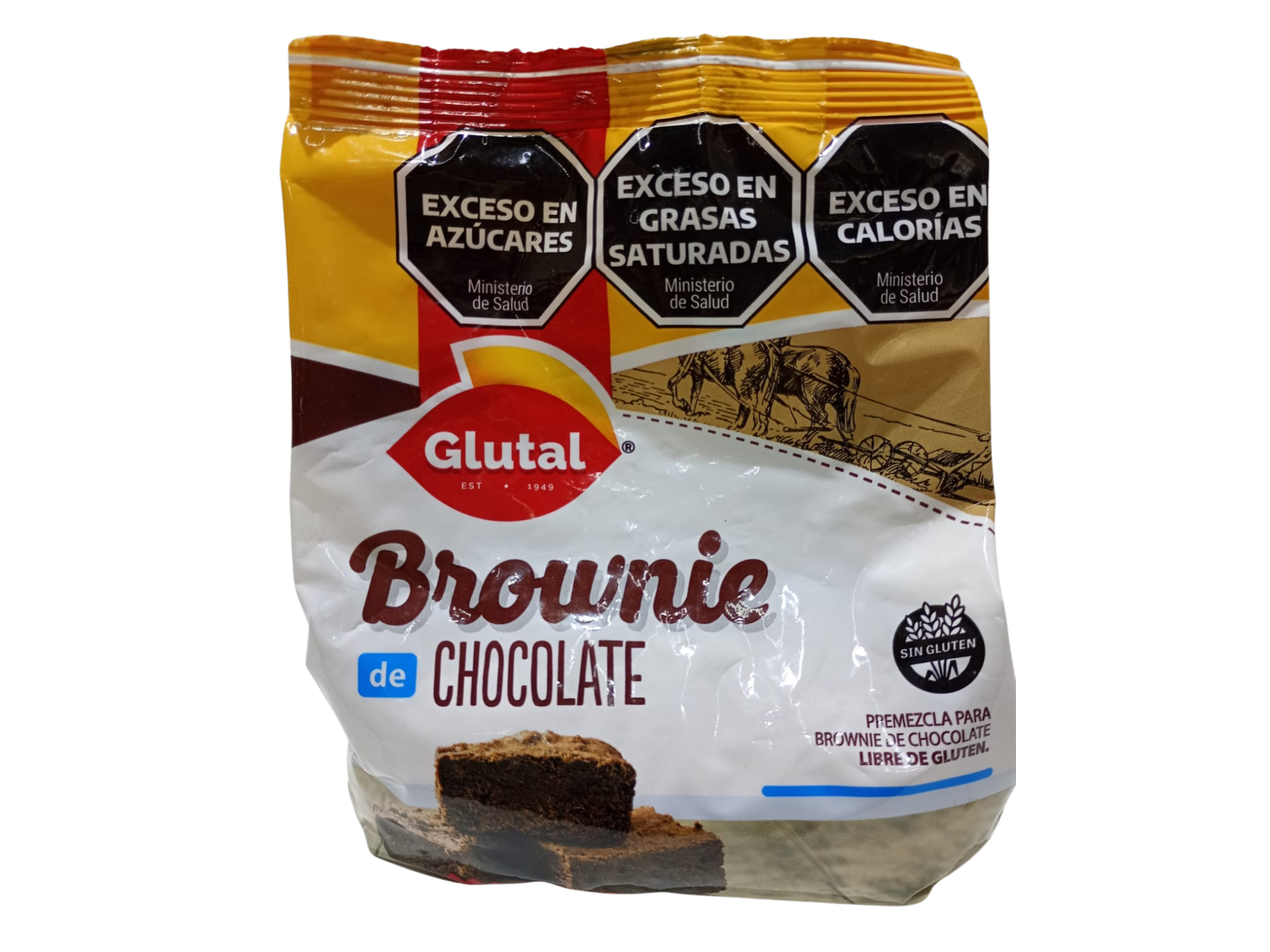PREMEZCLA BROWNIE CHOCOLATE S/GLUTEN GLUTAL 400 gr