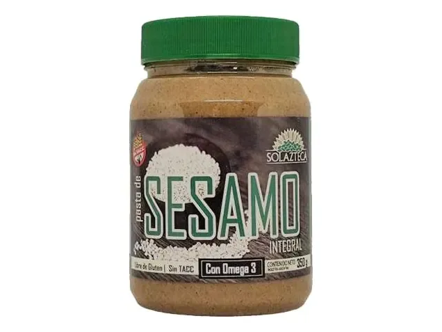 PASTA DE SESAMO INTEGRAL S/GLUTEN SOLAZTECA 350 gr