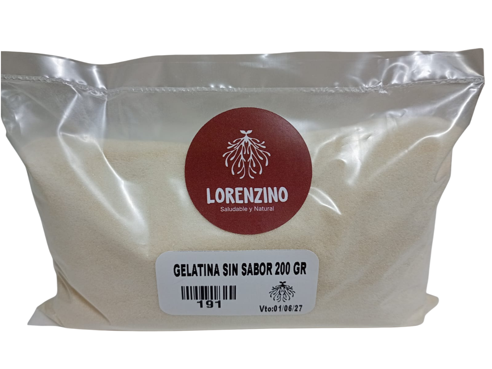 GELATINA SIN SABOR  200 gr