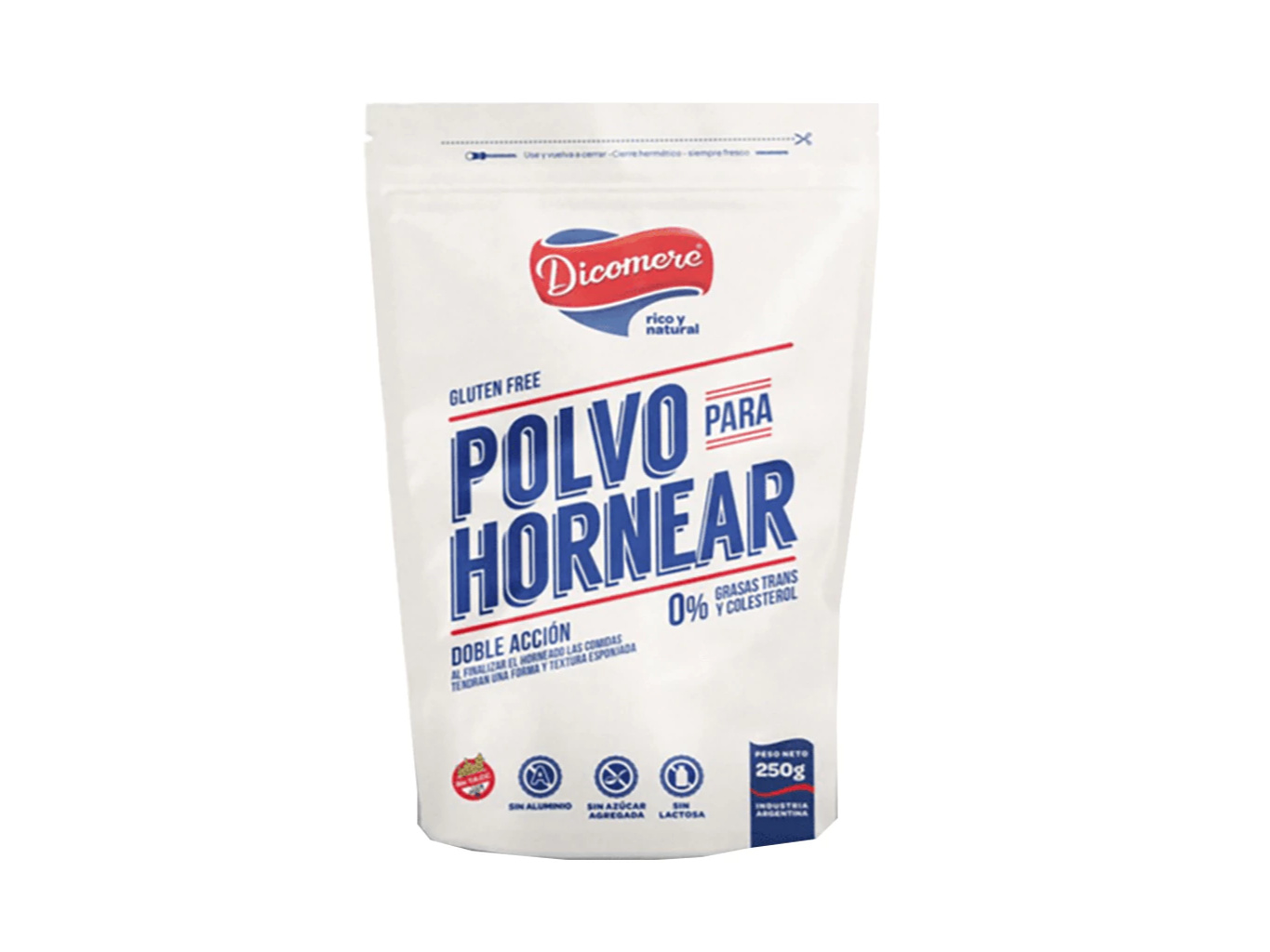 POLVO PARA HORNEAR S/GLUTEN DICOMERE  250 gr