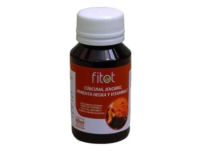 FITOT CURCUMA, JENGIBRE, PIMIENTA NEGRA + VITAMINA C  60 ml