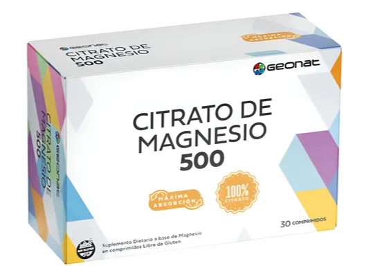 CITRATO DE MAGNESIO 500 GEONAT 30 COMPRIMIDOS