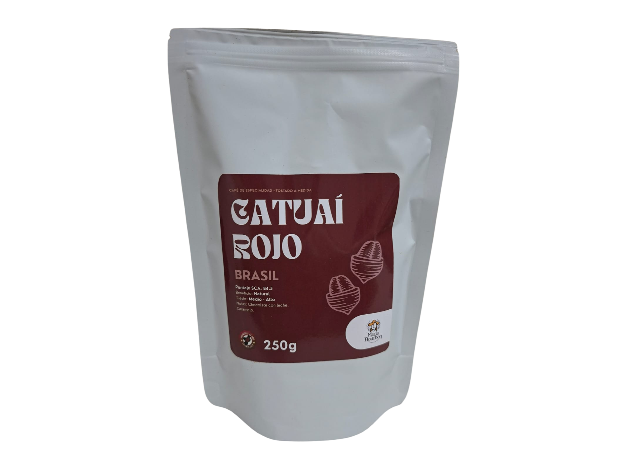CAFE DE ESPECIALIDAD - CATUAI ROJO BRASIL - MARIA BOURBON  250 gr