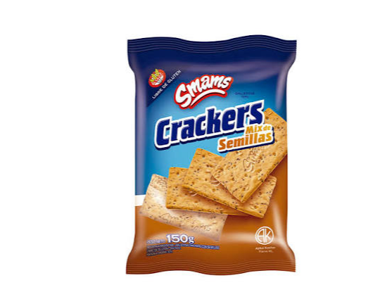 CRACKERS MIX DE SEMILLAS S/GLUTEN SMAMS 150 gr