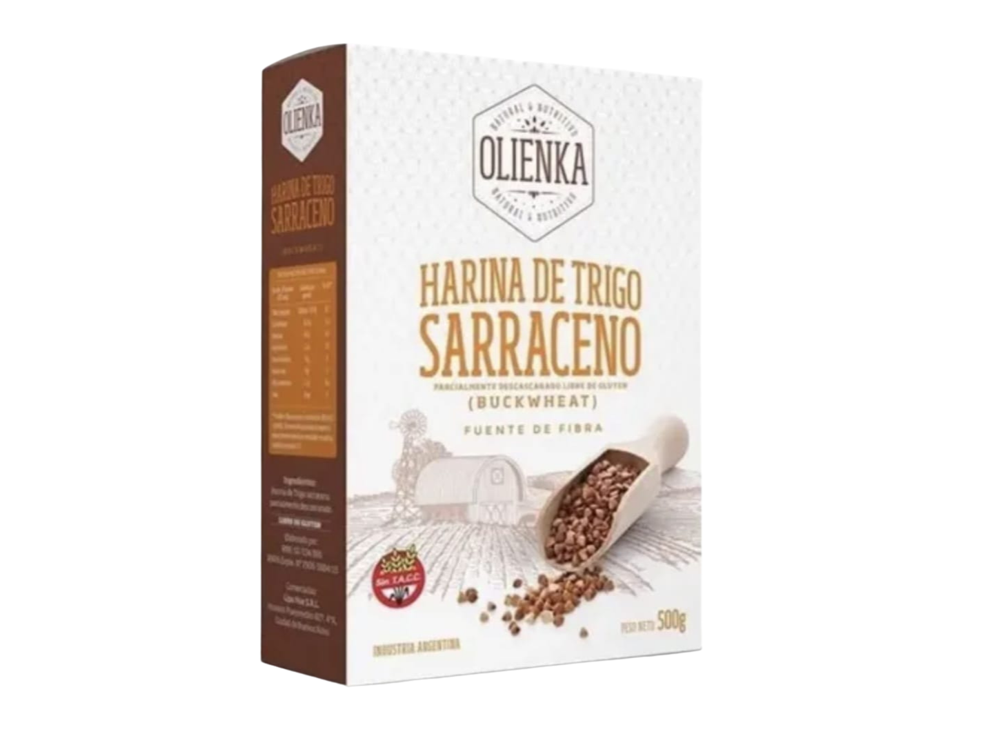 HARINA DE TRIGO SARRACENO PARCIALMENTE DESCASCARADA OLIENKA 500 gr