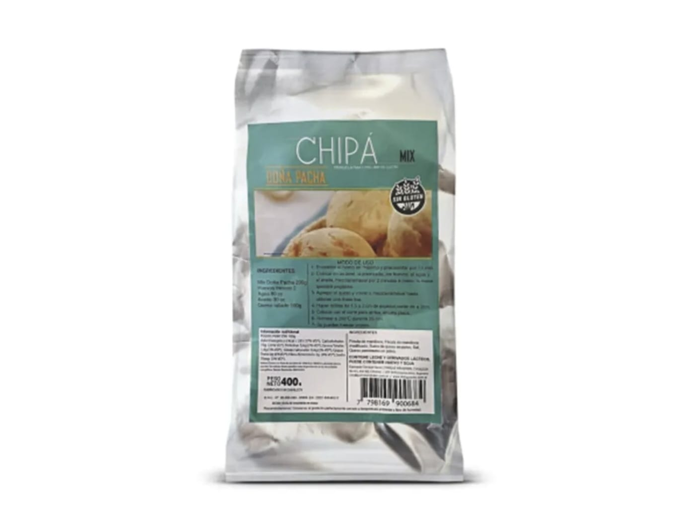 PREMEZCLA PARA CHIPA S/GLUTEN DOÑA PACHA  400 gr