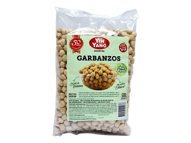 GARBANZOS YIN YANG S/GLUTEN  500 gr