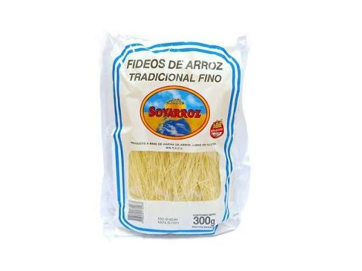FIDEOS DE ARROZ TRADICIONAL FINO SOYARROZ  300 gr