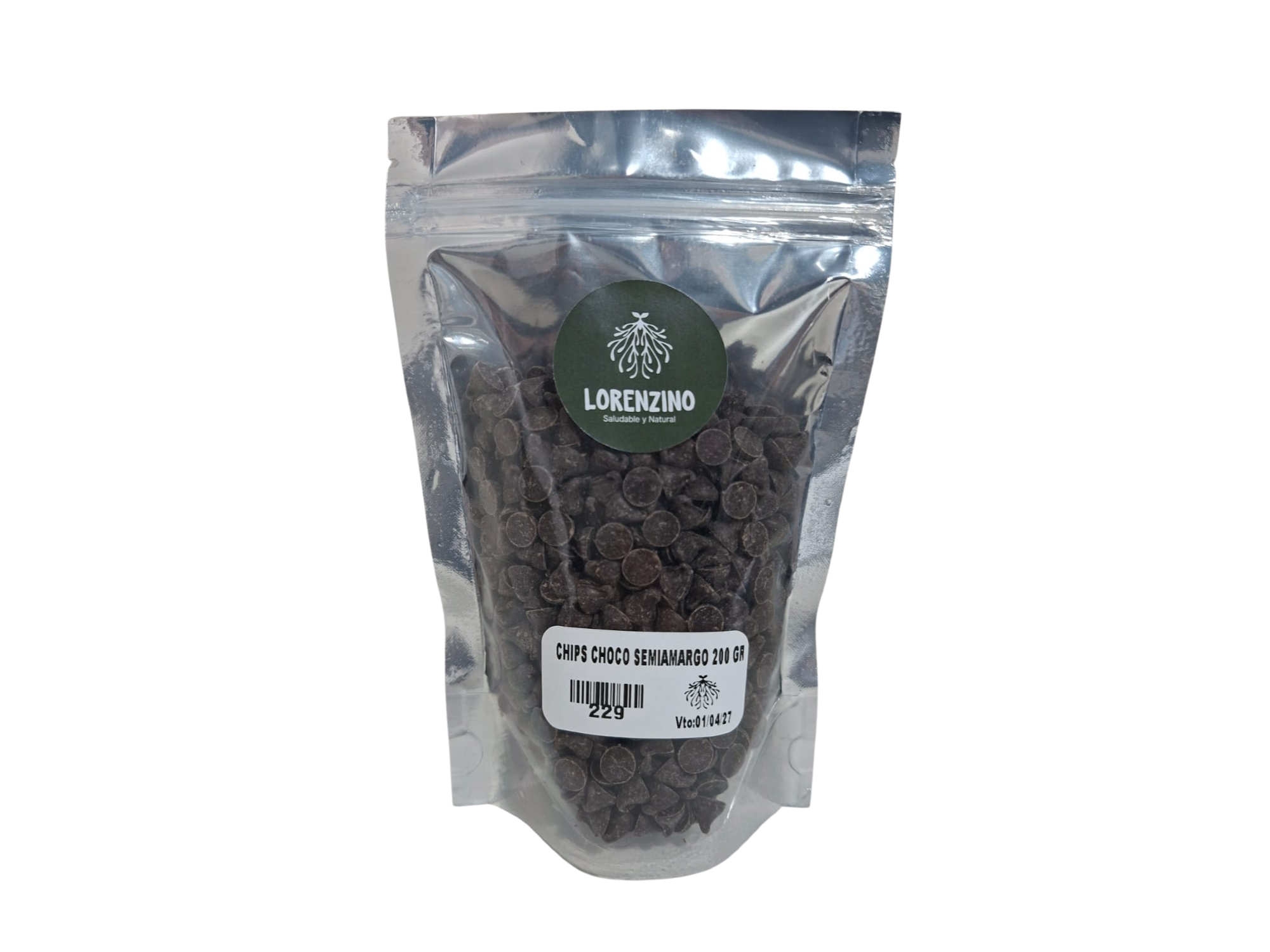 CHIPS CHOCOLATE SEMIAMARGO  100 gr