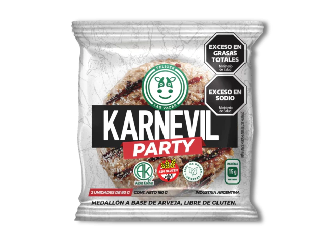 MEDALLON KARNEVIL PARTY S/GLUTEN x 2 UNIDADES 160 gr - FELICES LAS VACAS