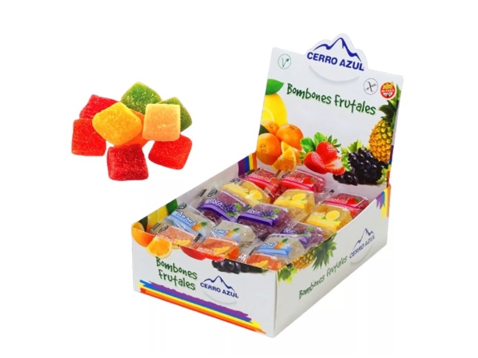 BOMBONES FRUTALES  S/GLUTEN  CERRO AZUL 18 gr