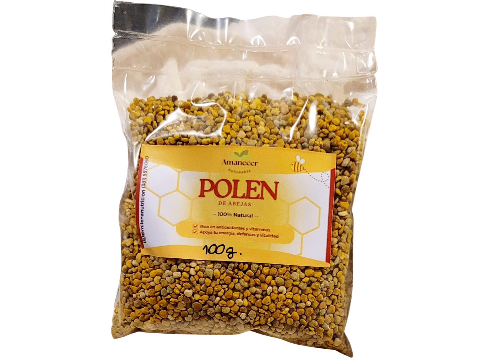 POLEN DE ABEJAS NATURAL AMANECER SALUDABLE  100 gr