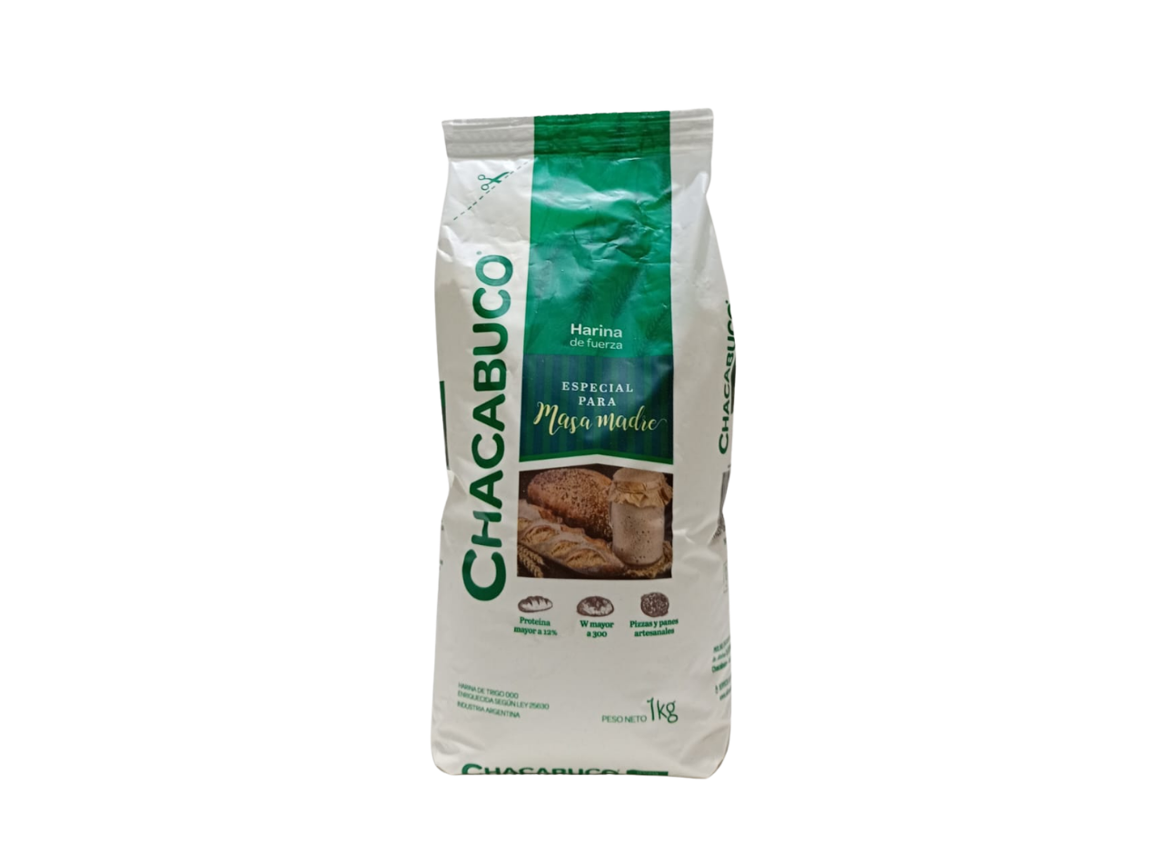 HARINA DE FUERZA PARA MASA MADRE CHACABUCO 1 kg
