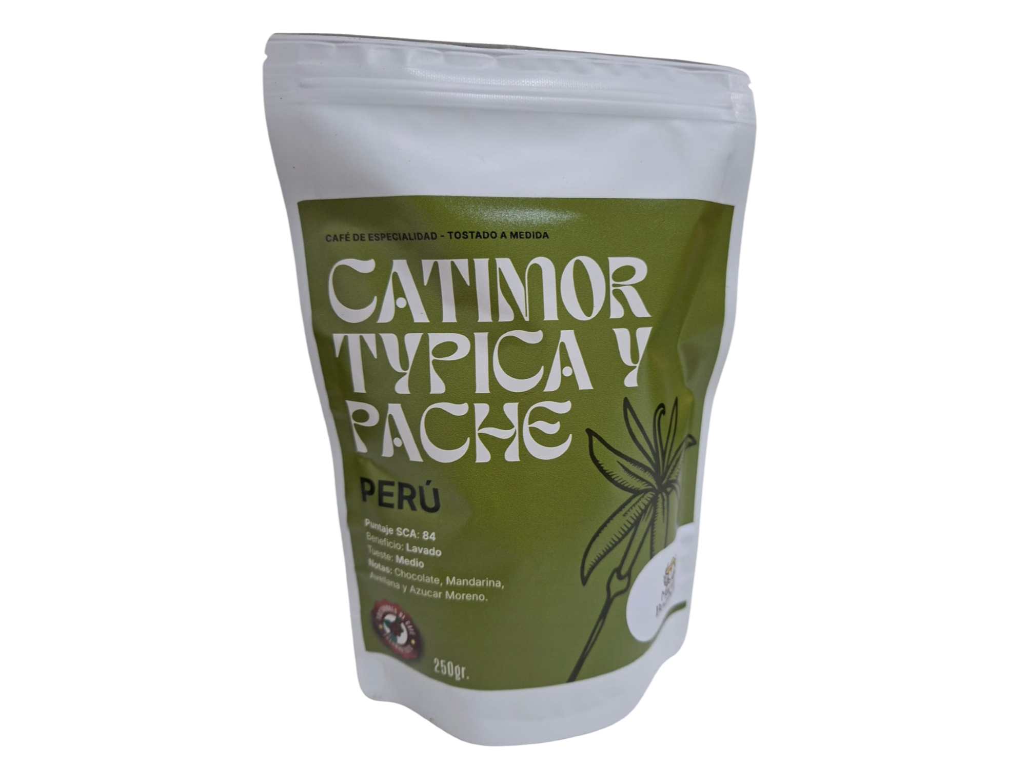 CAFE DE ESPECIALIDAD - CATIMOR TYPICA Y PACHE  PERU - MARIA BOURBON  250 gr