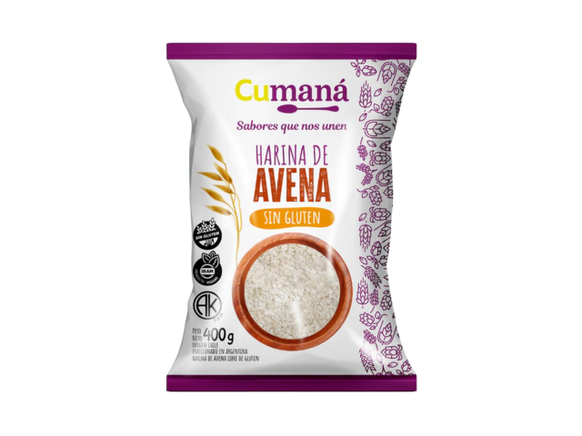 HARINA DE AVENA SIN GLUTEN CUMANA 400 gr