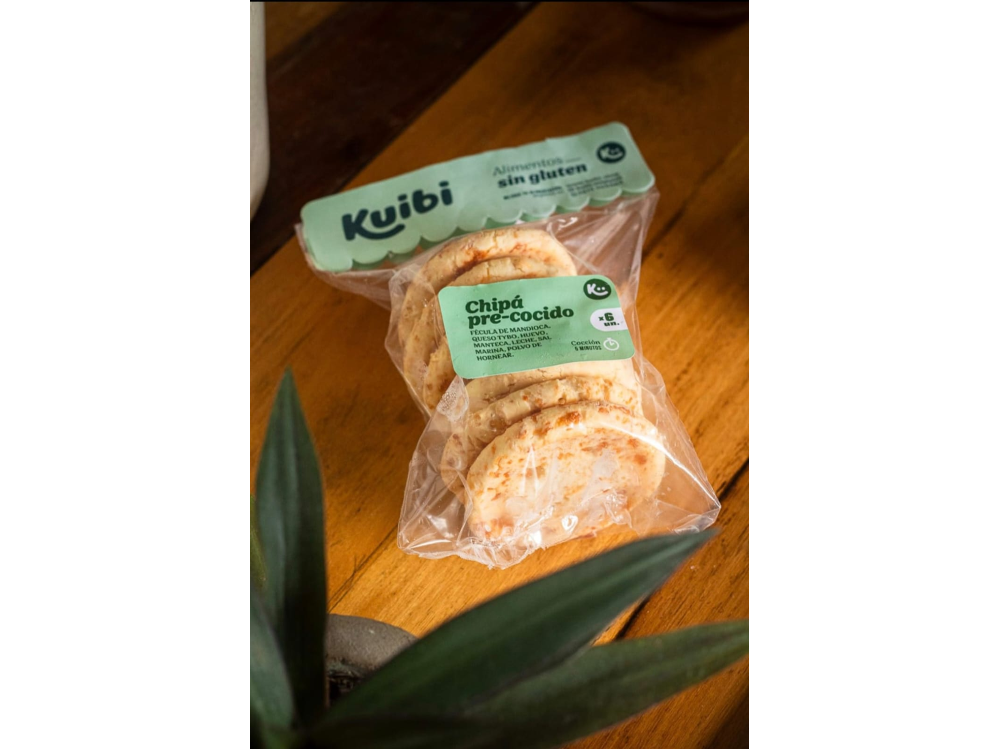 CHIPA PRECOCIDO 50 gr x 6 UNIDADES - KUIBI SIN GLUTEN