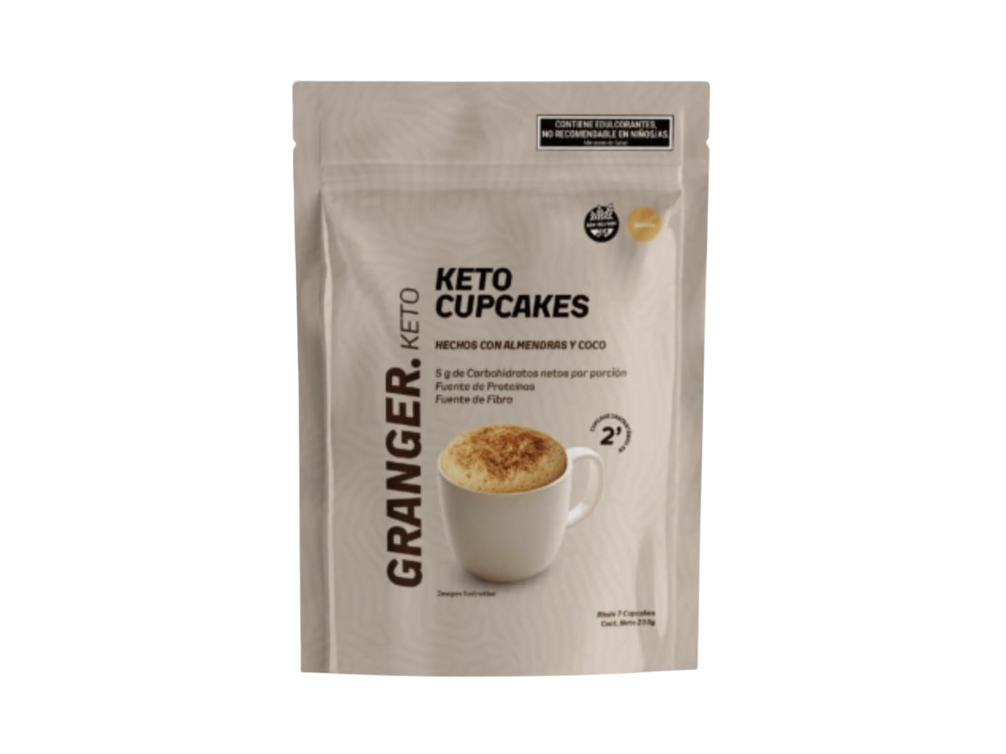 CUPCAKES KETO VAINILLA S/GLUTEN GRANGER 210 gr