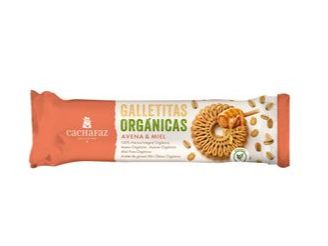 GALLETITAS ORGANICAS AVENA Y MIEL CACHAFAZ 170 gr
