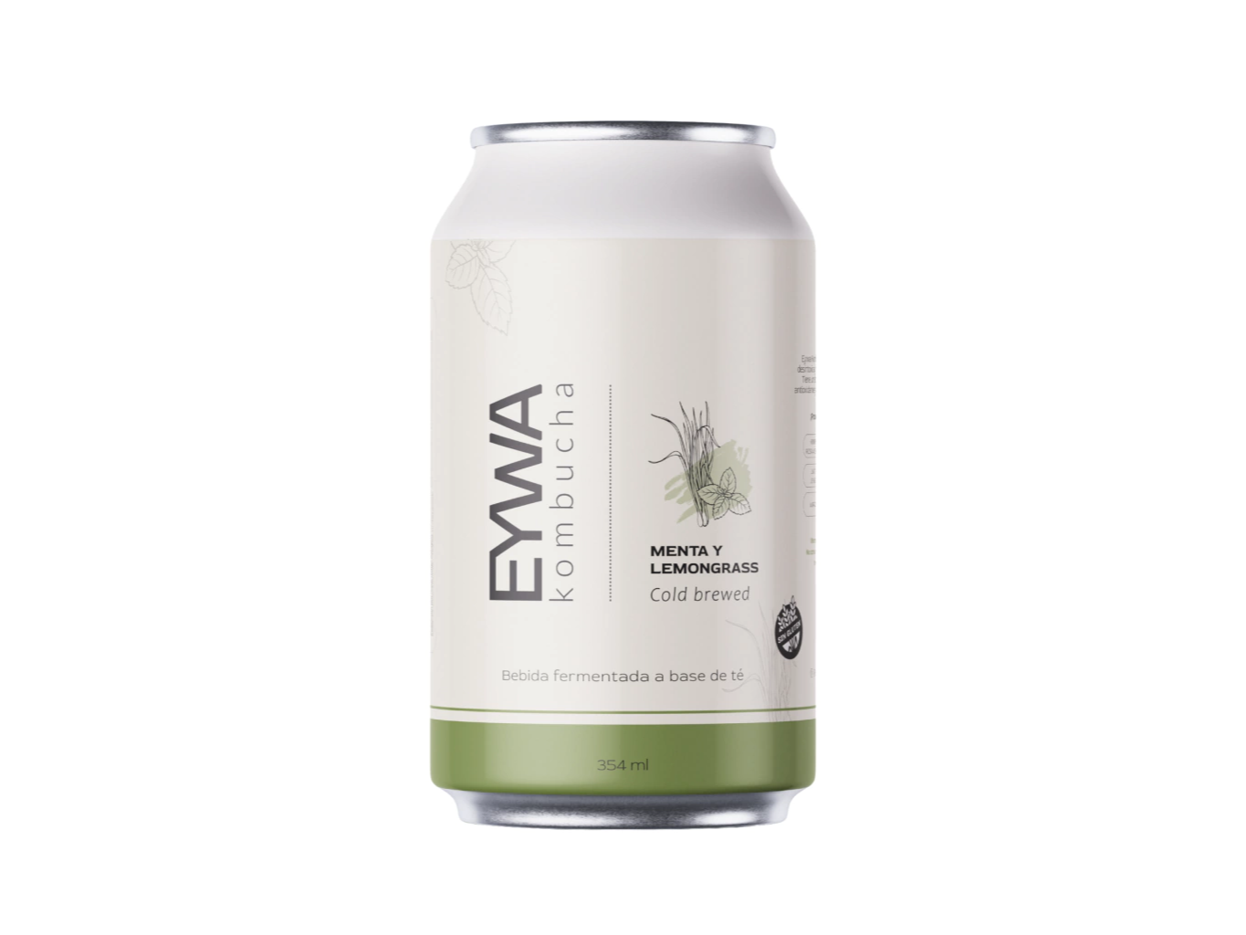 KOMBUCHA MENTA Y LEMONGRASS S/TACC EYWA 473 ml