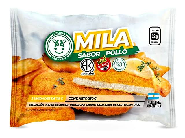 MILA SABOR POLLO  FELICES LAS VACAS  2 UNIDADES