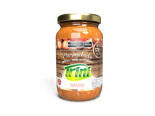 MERMELADA  DURAZNO C/STEVIA TRINI 410 gr