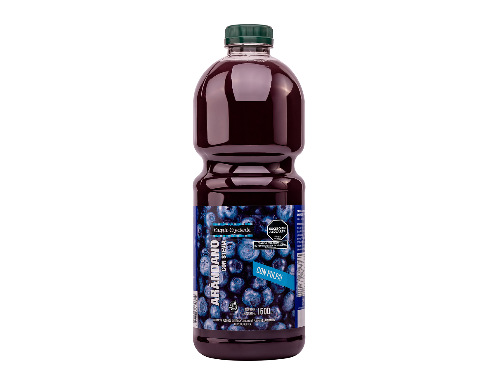 JUGO DE ARANDANOS C/STEVIA CUARTO CRECIENTE 1,5 L