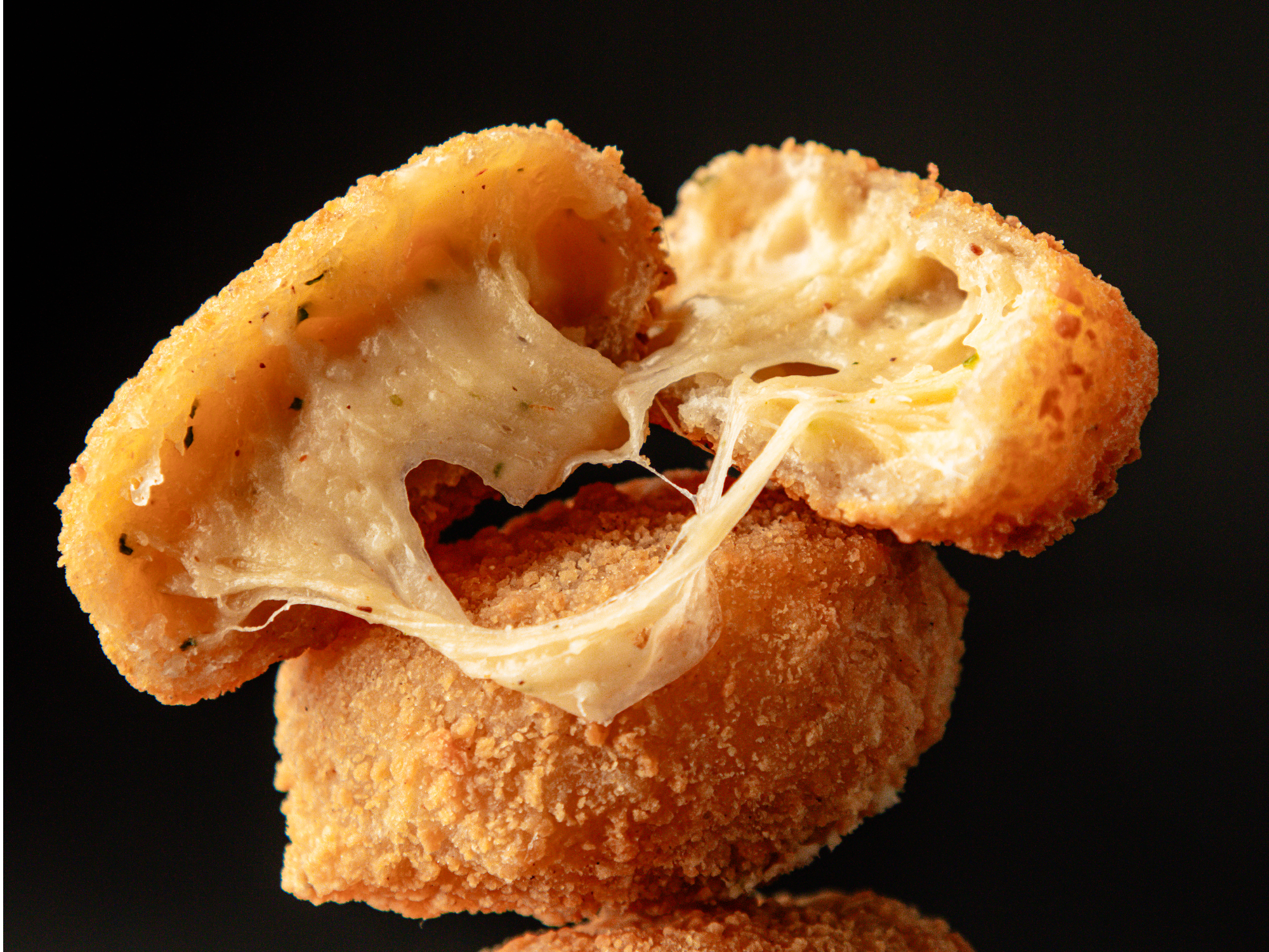 Bites de provolone y muzzarella