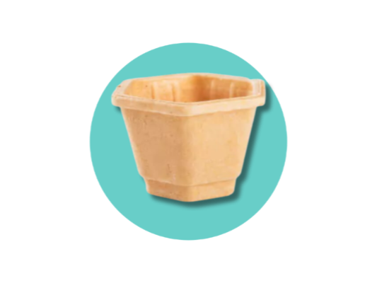 VASO DE OBLEA P/1 BOCHA X 40 UNIDADES