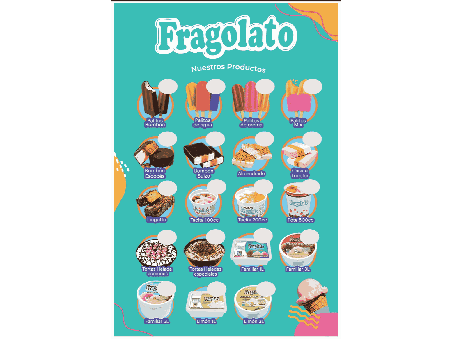 CARTELERIA FRAGOLATO X 1