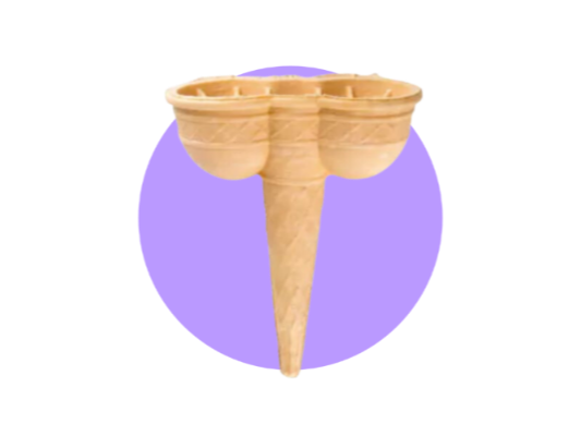 CONO DOBLE de helados josé