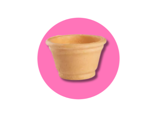 VASO DE OBLEA P/2 BOCHAS X24 UNIDADES