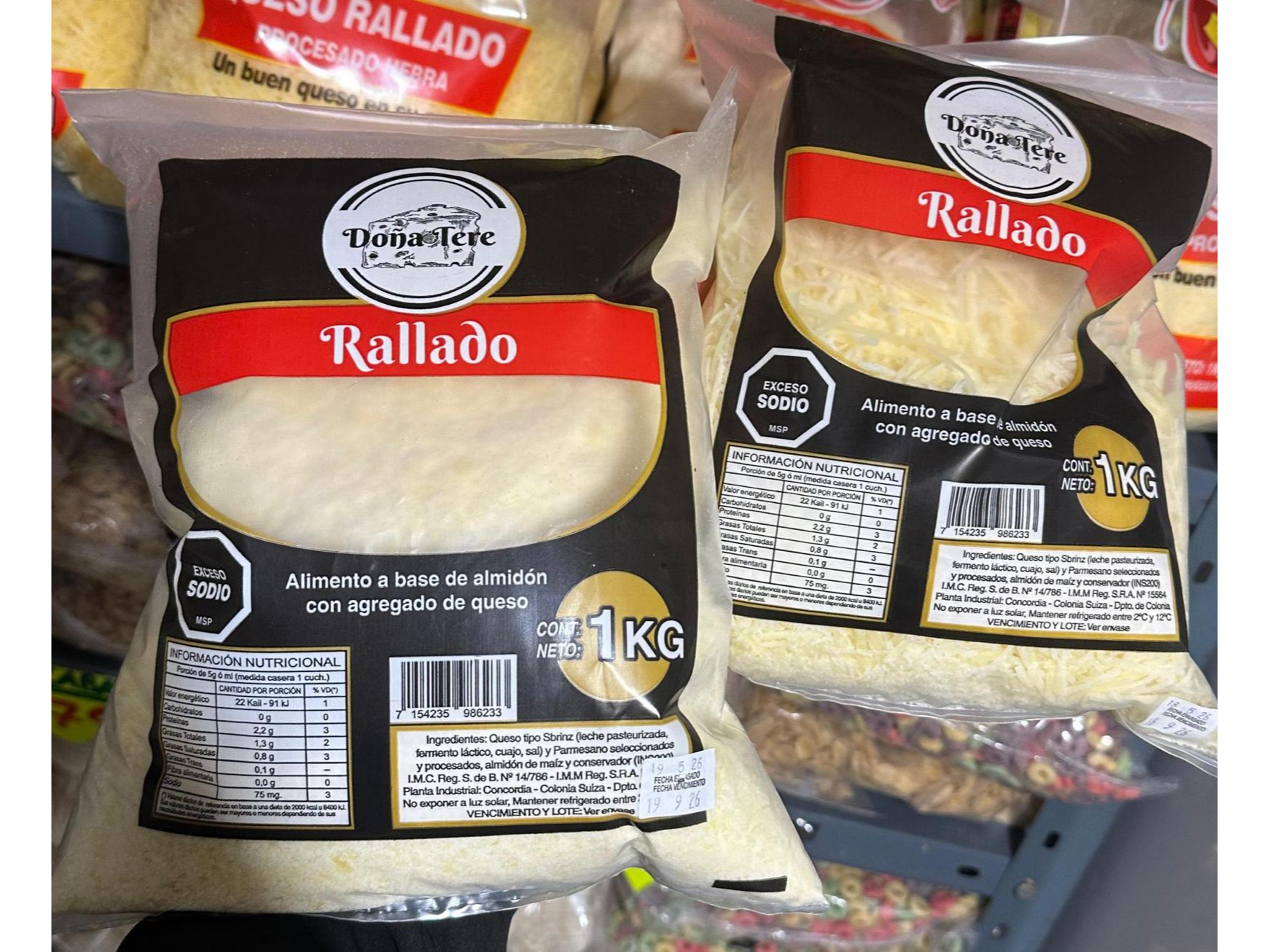 Queso rallado 1 k