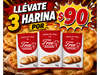 Harina froz "0" 3 unidades x $90