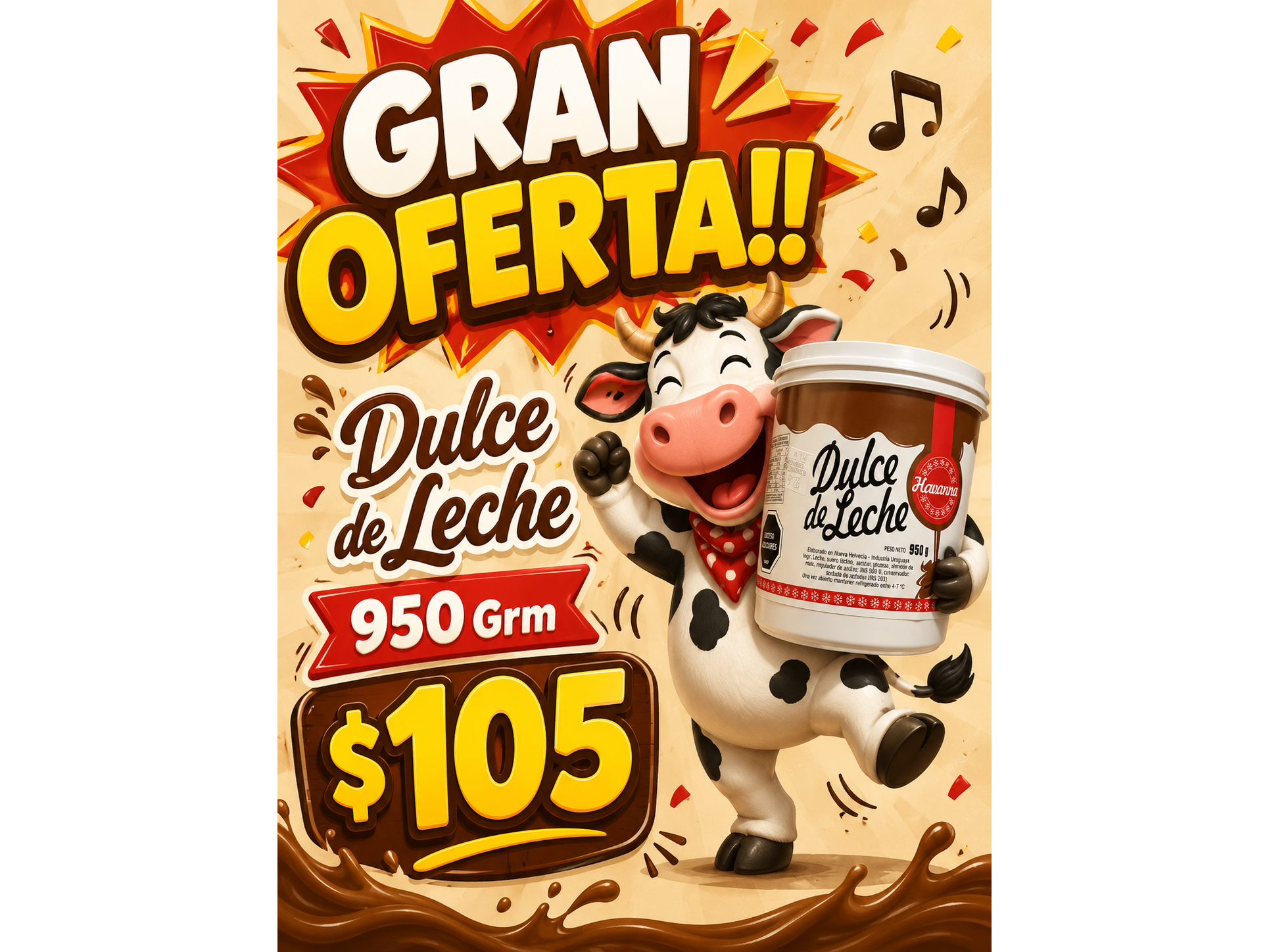 Dulce de leche oferta! 950 Grm
