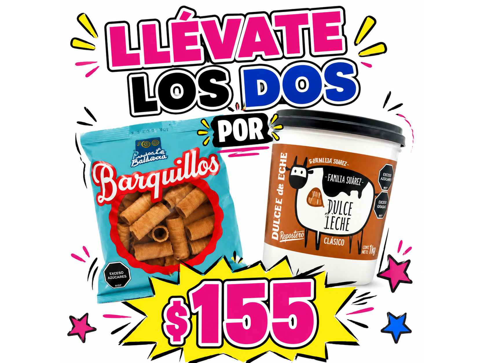 Dulce de leche puerto del sauce + cucuruchos