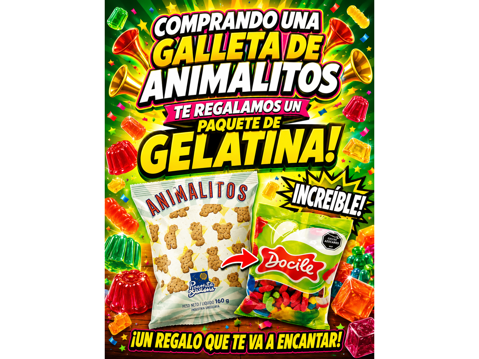Galletas más gomitas