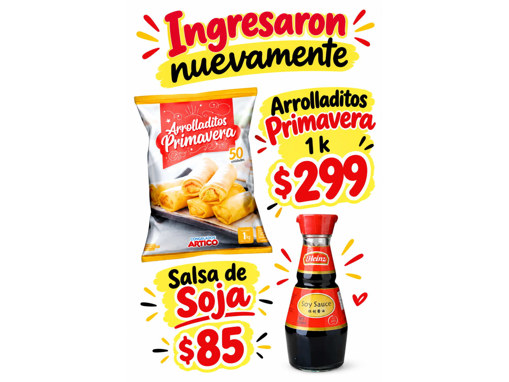 Arrollados primavera 1k mas salsa de soja