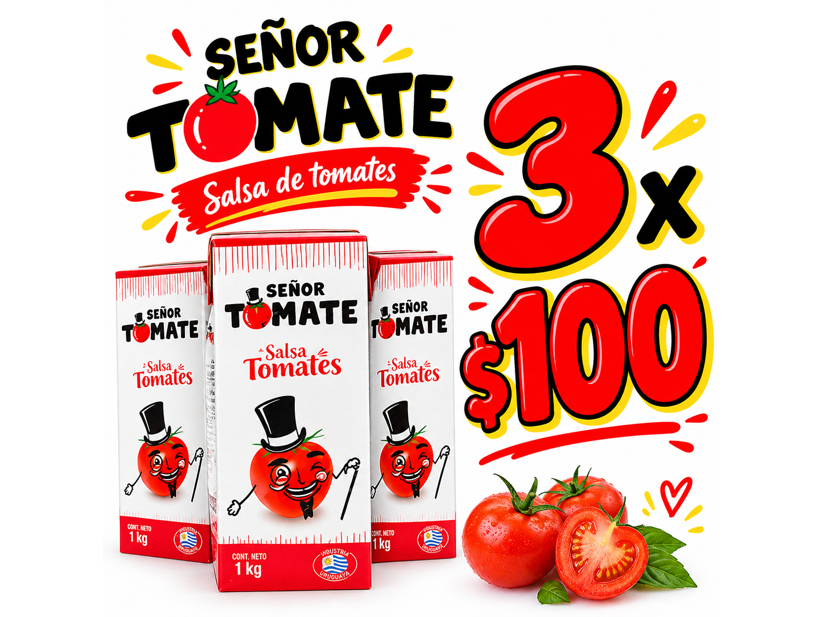 Salsa 1 lt x 3 unidades