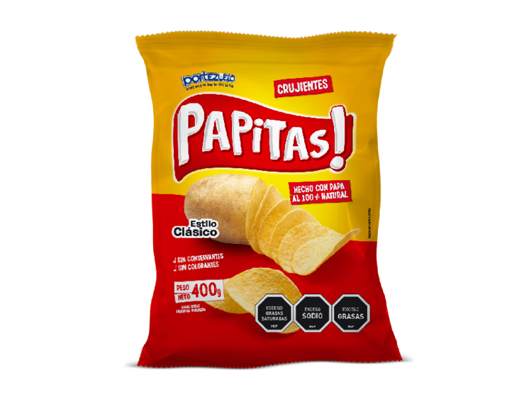 Papas grandes de 400gr más maní chico portezuelo