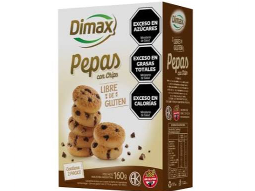 Pepas Con Chocolate x 160g - Dimax