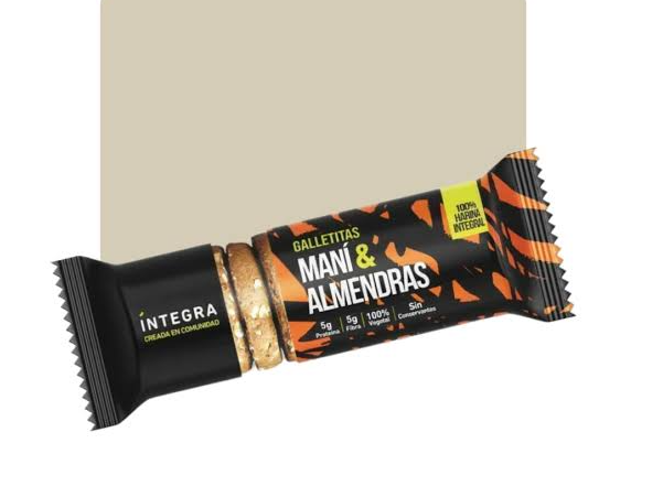 Galletitas mani y almendras x 200 gr-Integra